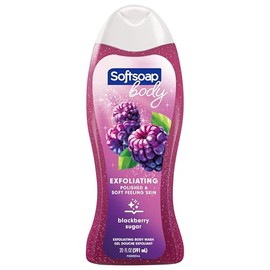 Softsoap Exfoliating Body Wash - Blackberry Sugar Scrub - 20 fl oz