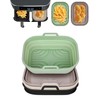 4-Pack Collapsible Air Fryer Silicone Liners for Ninja Foodi Dual