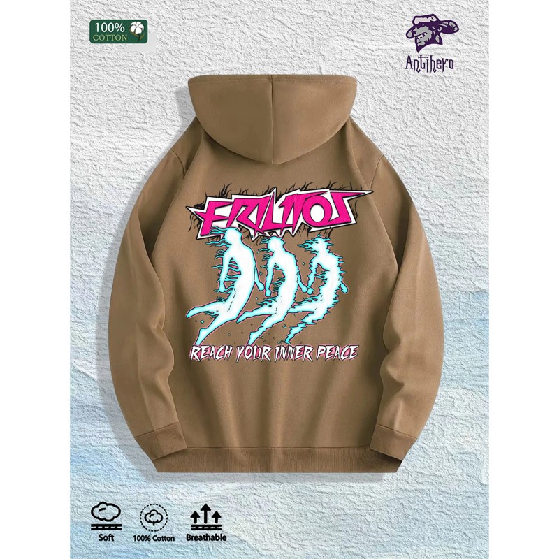 Antihero Inner Peace Graphic Hoodie 100% Cotton US Warehouse 7