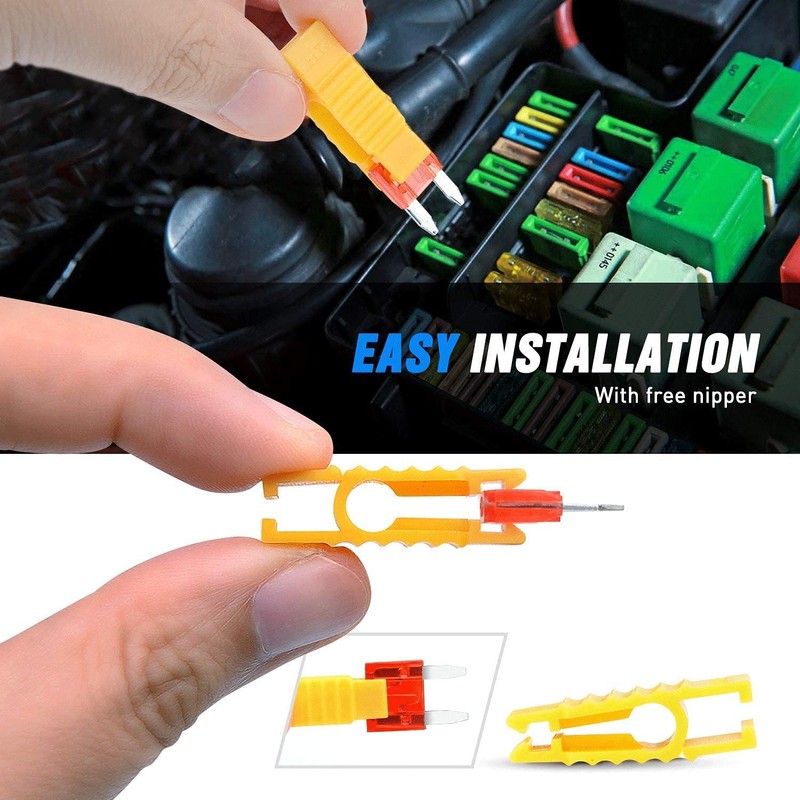 Kiligen 120pcs Small Fuse Car Blade Fuse 3A 5A 7.5A