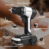 Litheli 20V Cordless Drill Driver, Brushless Power Drill with 2
