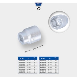 BRILLIANT TOOLS 3/4" 12 Point Socket 34mm [Powered by KS Tools]