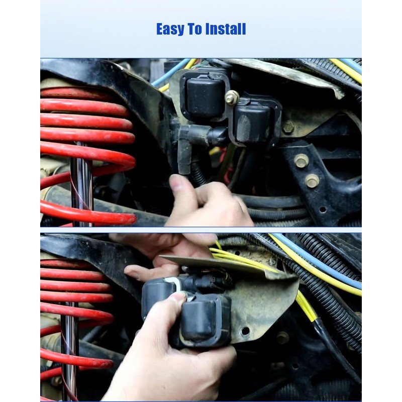 QAGGUM Ignition Coil and Spark Plug with Wire Cap Fit
