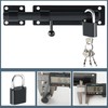 SAYAYO Slide Gate Latch Bolt Safety Door Lock with Padlock