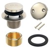 KBH Bathtub Drain Kit Tip Toe with Two Hole Overflow