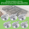 WUVYFWN 6Pcs Upgraded 7733P410-60 Surface Burner Knob,Gas Stove knobs Replacement