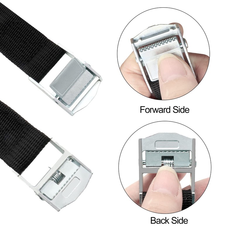 Short Tie Down Straps with Clamping Lock Lashing Strap Bicycle