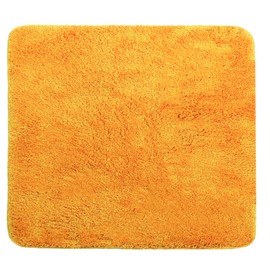 Brandsseller Badezimmermatte 50x50 cm Badteppich Badematte Badvorleger Duschvorleger waschbar rutschfest weiche Mikrofaser quadratisch - Orange