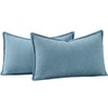 Madizz Set of 2 Simple Chenille Cushion Covers, Soft Decorative