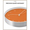 LUUK LIFESTYLE Silent quartz wall clock, modern and minimalist design,