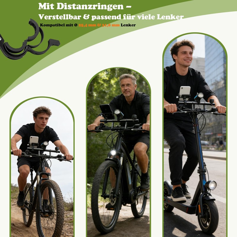 Bicycle Handlebar Extension, 20 cm Handlebar Extension Bicycle with Screwdriver,