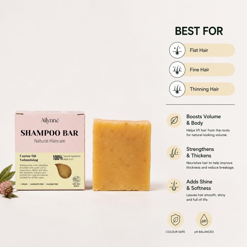 Thickening Shampoo Bar for Fine Flat & Thinning Hair |