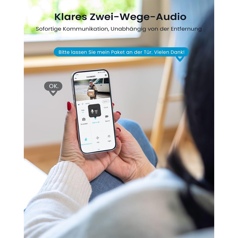 ieGeek 2K Wireless Outdoor WiFi Security Camera Solar Security Camera