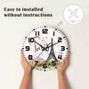 NOMEDOGYIM Eiffel Tower Wall Clock Battery Operated Romantic Landmark Wall