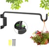16"Swivel Plant Hanger - 360° Outdoor Hanging Brackets with 12-Directional