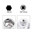 sourcing map Socket Accessory Set of 2 Pcs, 24mm 6-Point