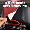 Sandfren 2PCS Car Headrest Covers, Leather Dirt-Proof Vehicle Head Rest