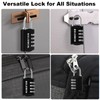 DELSWIN Combination-Padlock 4-Digit-Gym-Locker-Lock - 12 PCS Resettable Combo Lock for