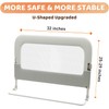 Bed Guard Rail for Toddlers - 32inch Folding up &