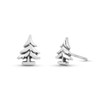 Boma Jewelry Sterling Pine Evergreen Tree Stud Earrings