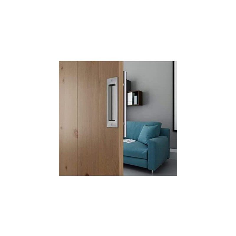 Satin Nickel Barn Door Handle/Pull