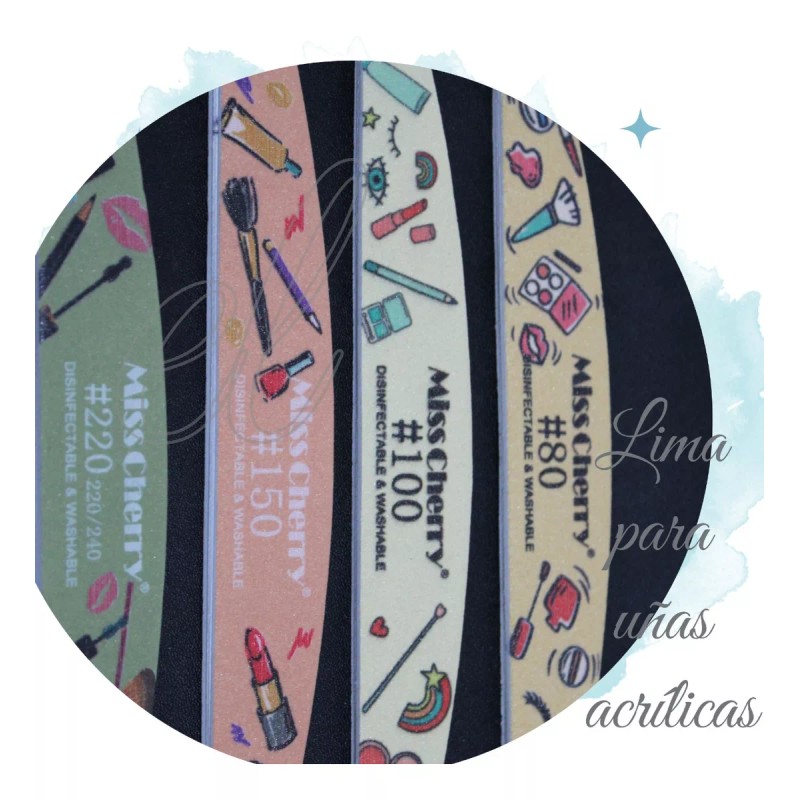 Miss Cherry Lima De Uñas Manicure Uñas Acrilicas Esculturales Naturales
