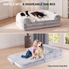 ZOMISIA Human Dog Bed for Kids, 2 in 1 Foldable