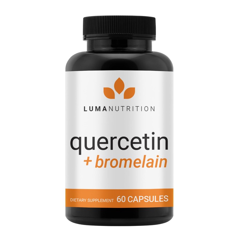 Luma Nutrition Quercetin 500mg - Quercetin with Bromelain Supplement -