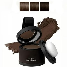 Root Touch up Hair Color, Hairline Contour Shadow Powder, Magic Root Cover Up, For Gray Coverage and Concealing Hair Powder, Thinning Hairline for Women & Men (Medium Brown)