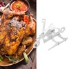 Stainless Steel Chicken Stand Removable Portable MotorcycleShape BBQ Roaster Stand