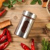 【morning place】 Stainless Steel Seasoning Can Set, Salt, Pepper, Sugar