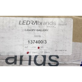 Bruck Lighting 137350/3 MC, 6” Stem new in box, 3000k Canopy Gallery