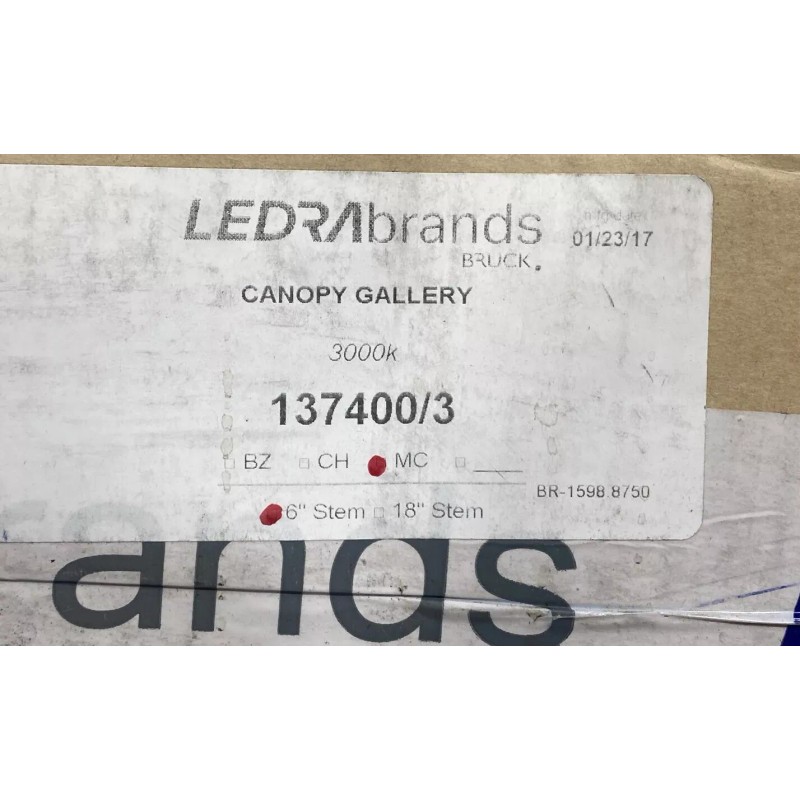 Bruck Lighting 137350/3 MC, 6” Stem new in box, 3000k