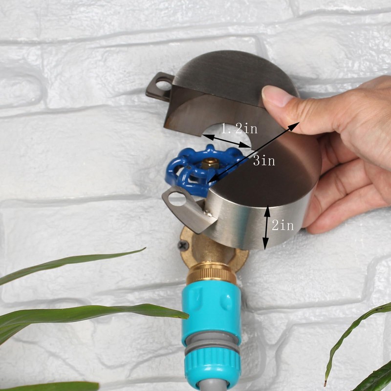 Gate Valve Locking Device (2 Sets- Outdoor Faucet Lock, Water