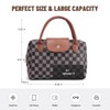 BOYATU Checkered Makeup Bag Organizer with Handle: Large Travel Cosmetic