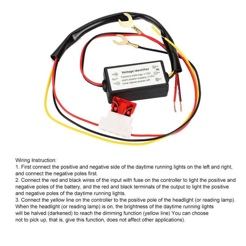 Daytime Running Light Controller, Waterproof Intelligent LED DRL Dimmer Auto