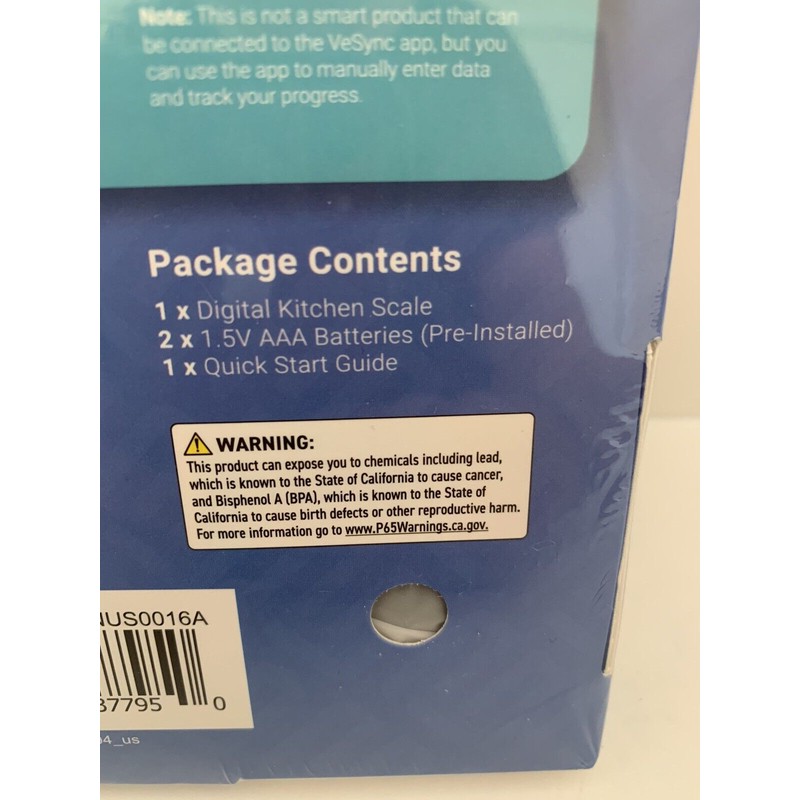 Etekcity Food Digital Kitchen Scale