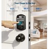 Veise Fingerprint Door Lock with 2 Door Knobs - Keyless