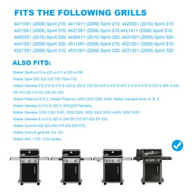 SafBbcue 93305 Grease Catch Pan for Weber Spirit E-210 220 E-310 320 330 Genesis II E-310 E-315 E-325 E-330 E-335 Grill Grease Tray with Disposable Drip Pan Liners,Replacement Part for Weber#83156