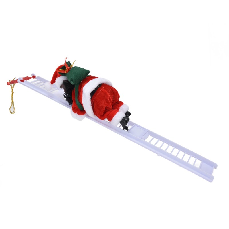Electric Santa Claus Toy Black Race Climbing Christmas Tree Decorations