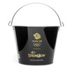 Strongbow Black Metal Ice Bucket Party Drinks Holder Chiller Cooler