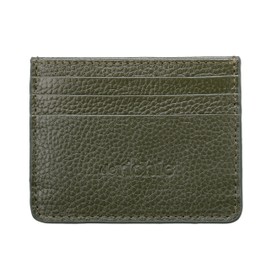 derichie Premium Leather Ultra Slim Card Holder | Minimalist Front Pocket Wallet | Geniune Leather Thin, Mini, Business Credit Card Case & Holder for Men, Women, Navy Green, Casual