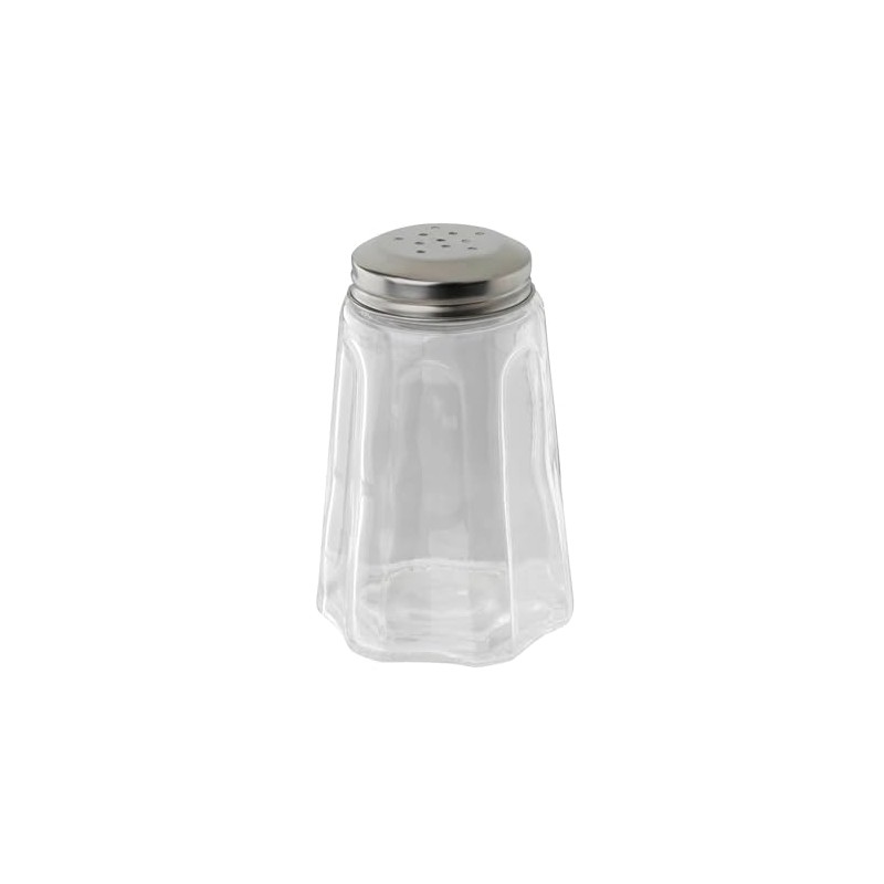FMprofessional 22502 - Saliera in vetro/acciaio INOX, 280 ml, trasparente,