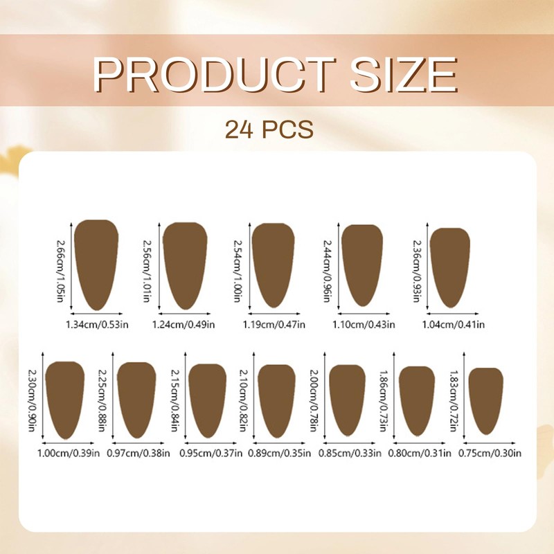 Glamoreal Medium Almond-Shaped Press-On Nails – Cute Striped Y2K-Style Nails,