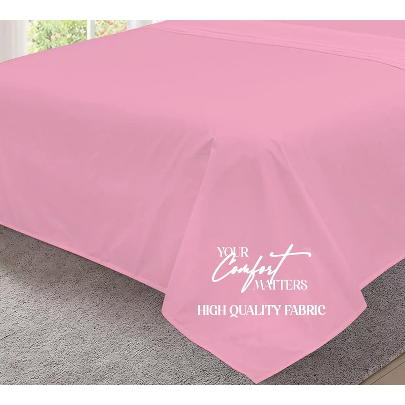 MistyMorning Flat Sheet, Soft & Premium quality Bedding & Linen,