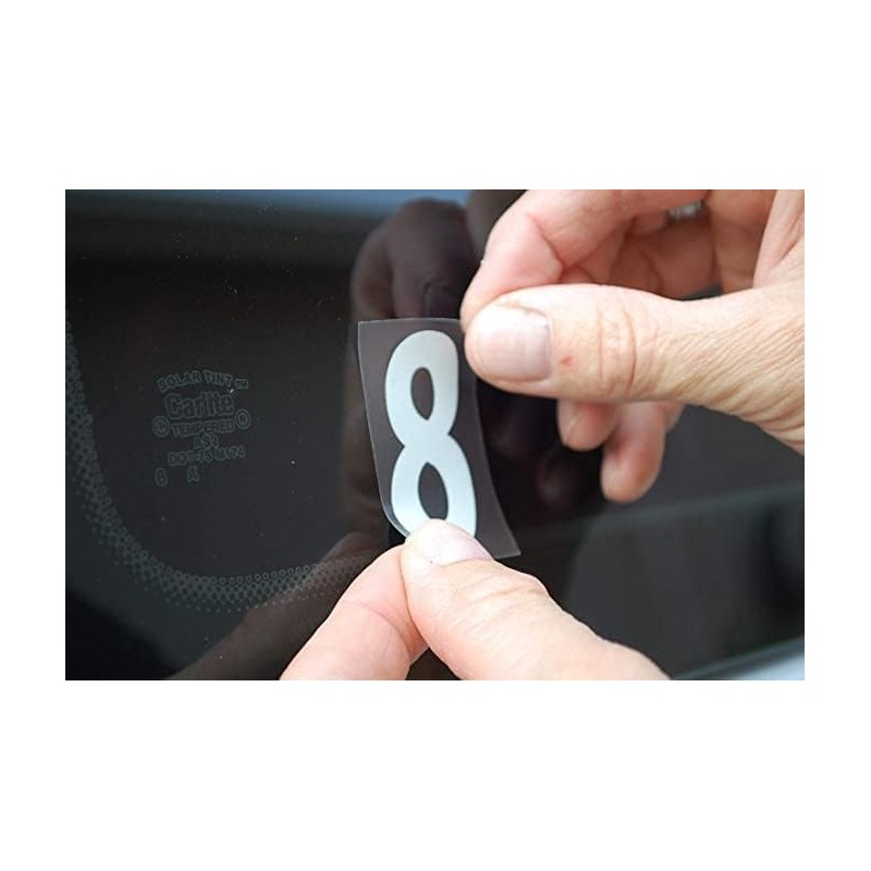 1-20 Black Number Vinyl Decals - Choose Size From 1"
