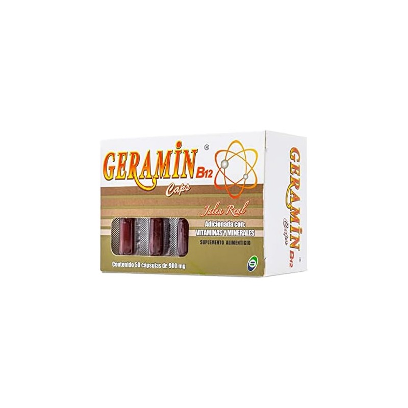 Geramin B12 Jalea Real Adicionada Con Vitamina Y Minerales 50
