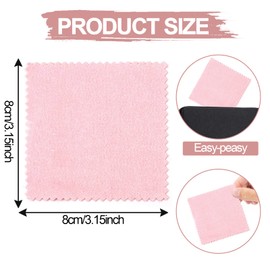 OPP Independent Packaging Jewelry Cleaning Cloth, 20Pack Individually Wrapped Double Sided Polishing Cleaning Cloths Jewelry Wipe Cloths No Damage to The Lens Fine Texture Jewelry