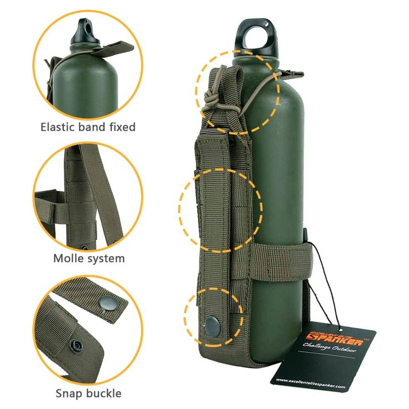 EXCELLENT ELITE SPANKER Tactical Military Portable Belt Bottle Holder Molle