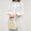 Embroidered Mini Tote Bag Mimosa Yellow Lunch Tote Lunch Box